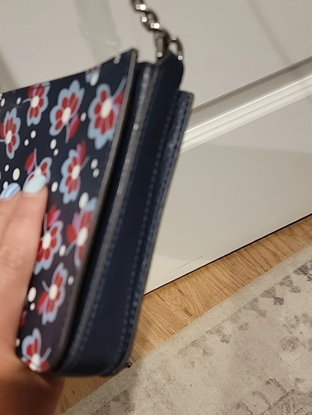 kate spade Floral Navy and Red Crossbody Bag